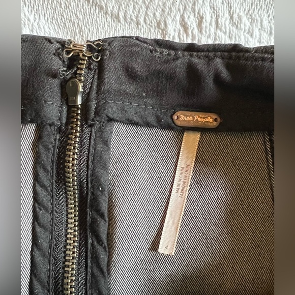 Free People Classic Black Denim Mini Skirt - Picture 4 of 6